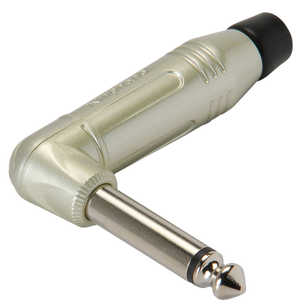 Amphenol ACPMRN 1/4" Mono Right Angle Phone Plug Connector Satin